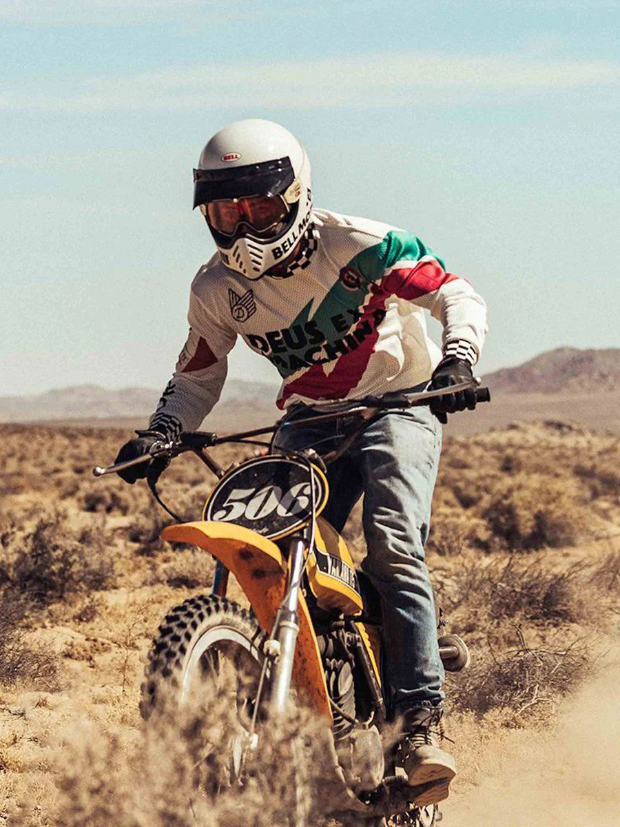 deus ReTro Long-sleeved Off-road MoTorcycle Cycling CloThing BreaThable Quick-drying CloThing MounTain Bike Downhill CloThing MoTorcycle CloThing T-shirT
