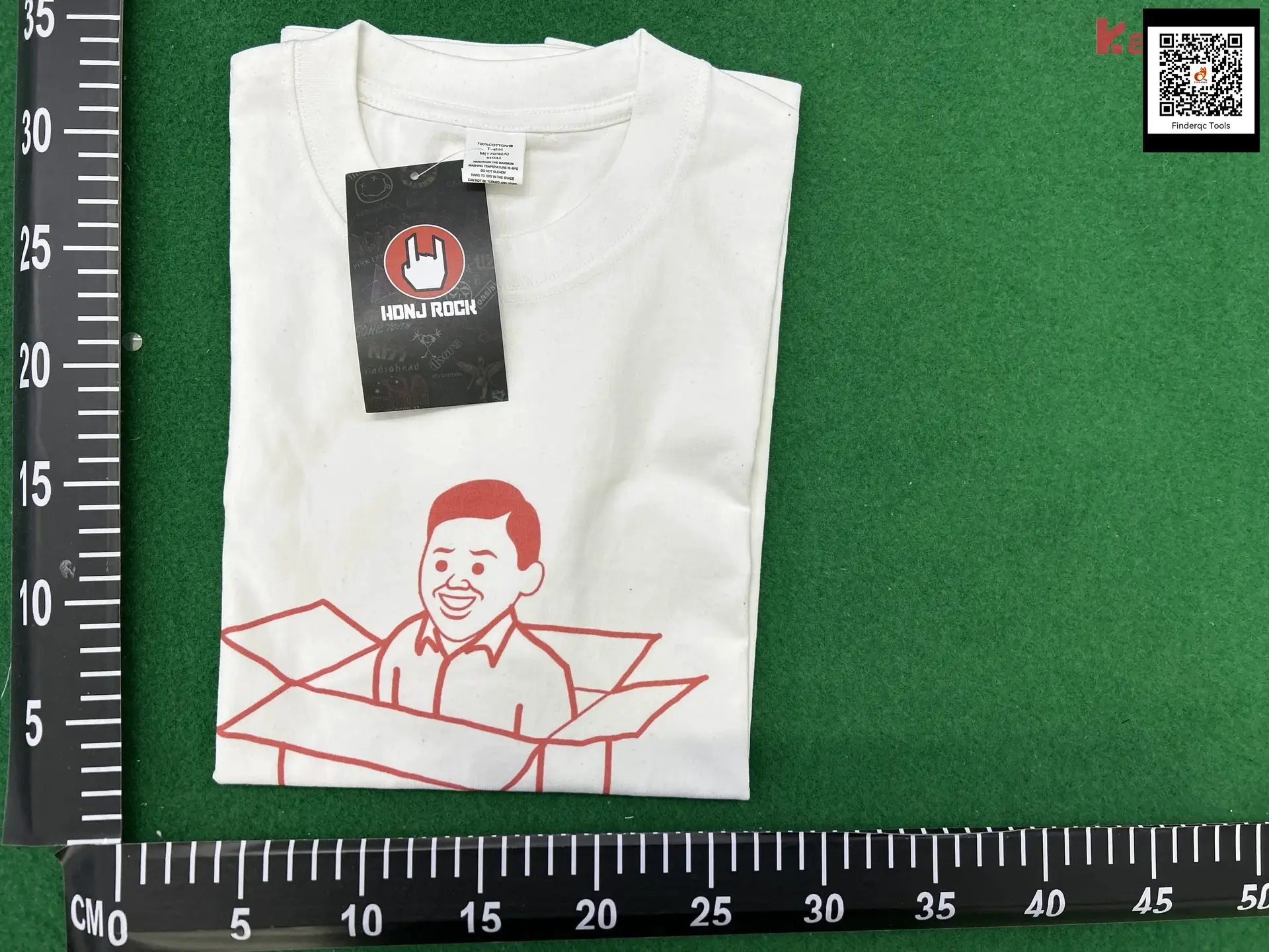 HONJ ROCK White Cotton T-Shirt