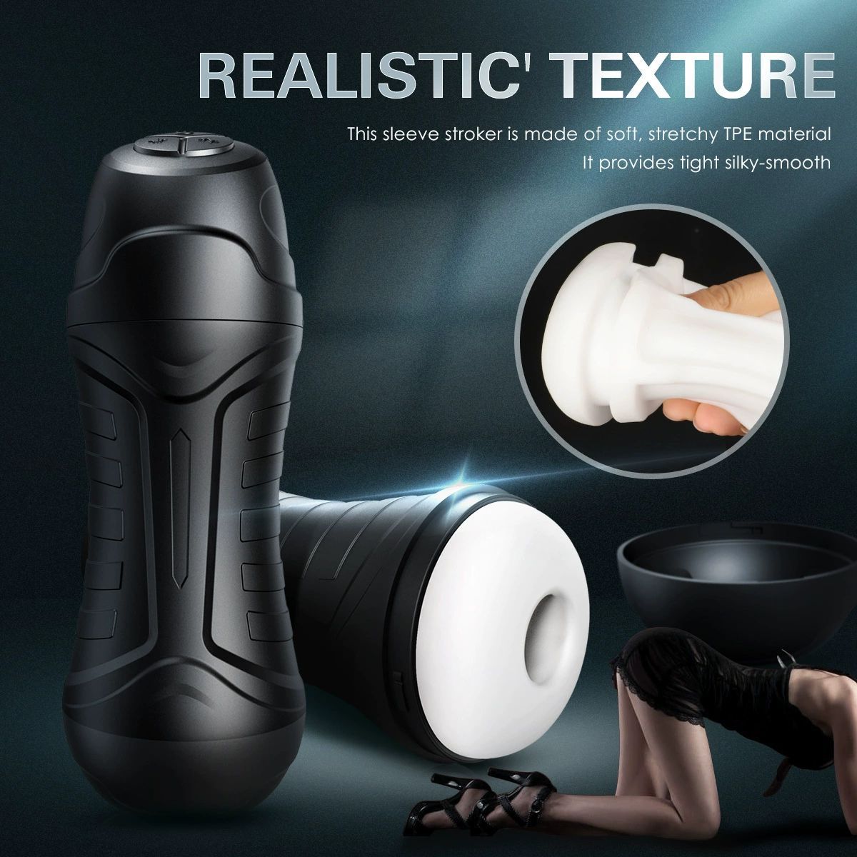 Cross-Border Electric Fully Automatic Airplane Cup Male Masturbation Device Adult Sex Toy Powerful Sucking Vibrating Clip Suction Cup