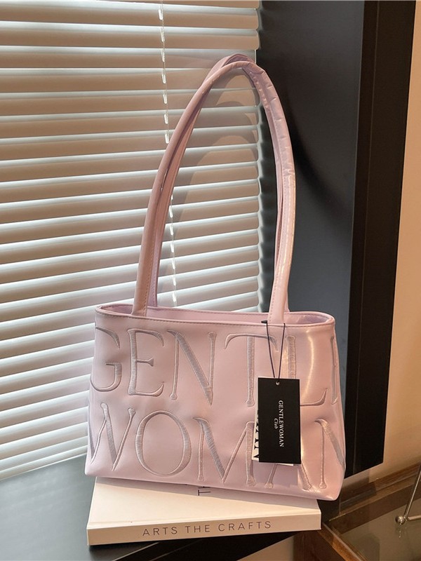 Thailand GentleWoman ballet bag 2025 new embroidered letters high sense color underarm shoulder bag