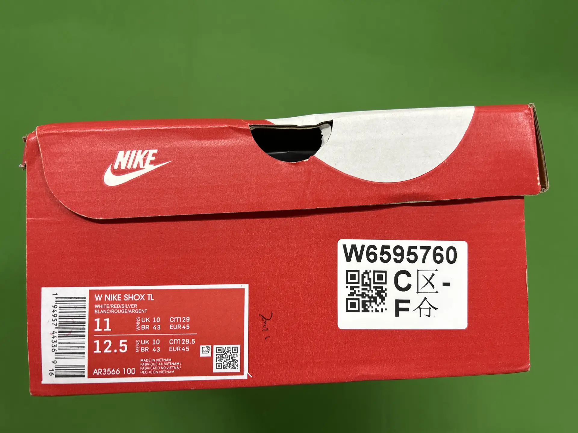 Nike W Shox TL White/Red/Silver