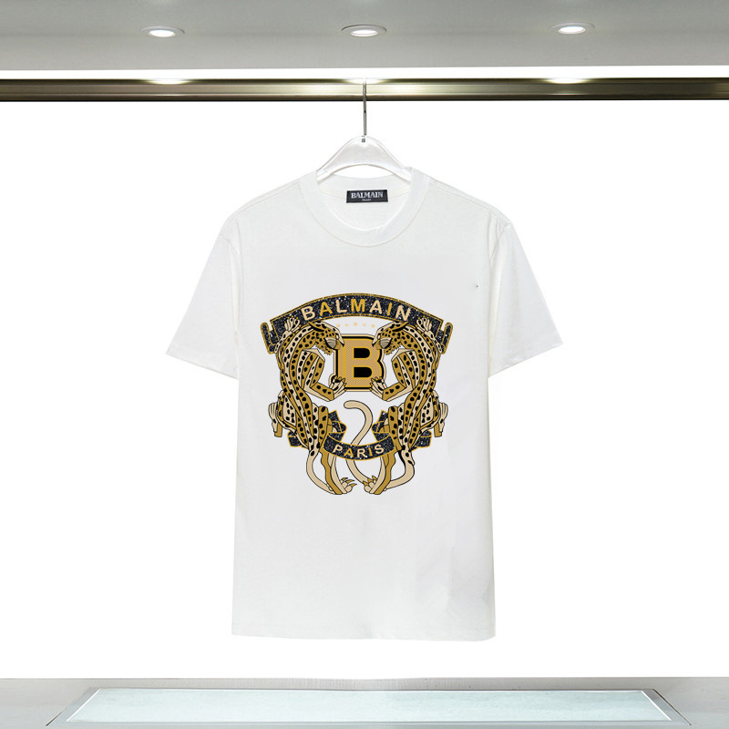 Long-term stock Balman BALMAIN printed short sleeve T-shirt to design DIY letter pattern LOGO
