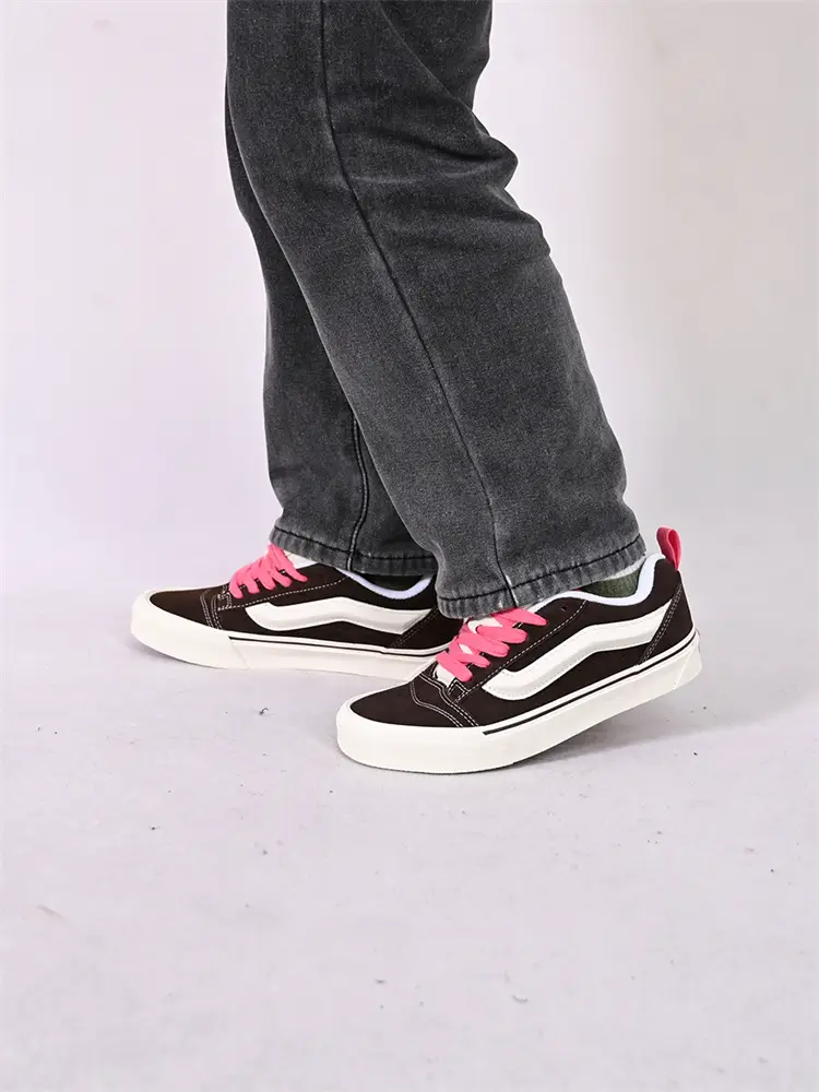 Vans New arrival Knu Skool Men's and Women's Sports and Casual Shoes Low Ankle Bread Shoes Vn0009Qcbf2