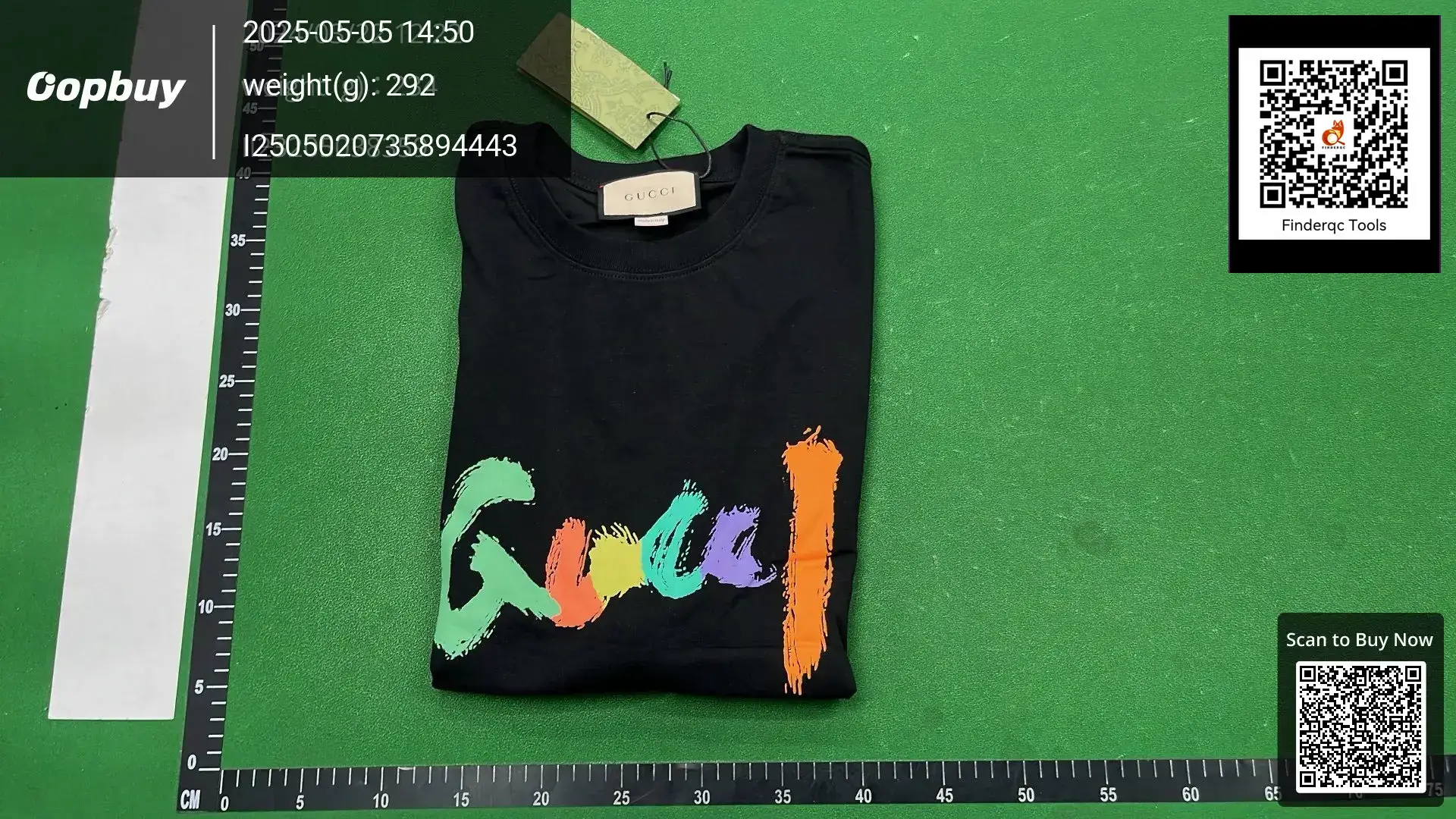 Cross-border ancient GU home high version 25SS new color double G graffiti letter printing short sleeve T-shirt lovers Joker
