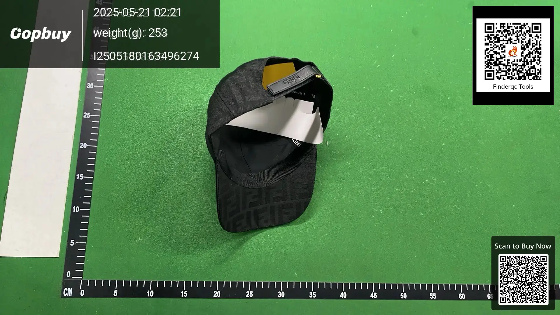 Fendi Baseball Cap Black