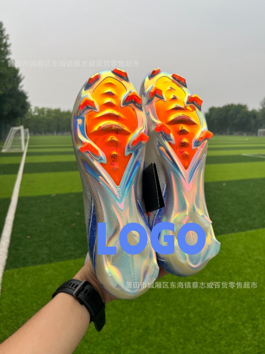 Putian Manufacturer Foreign Trade Cross-Border Assassin 16Th Generation High and Low Top Electroplated Fg Long Spike New Sports Football Shoes for Men, Women, and Children QC photo from 1688 on Qualit.ly