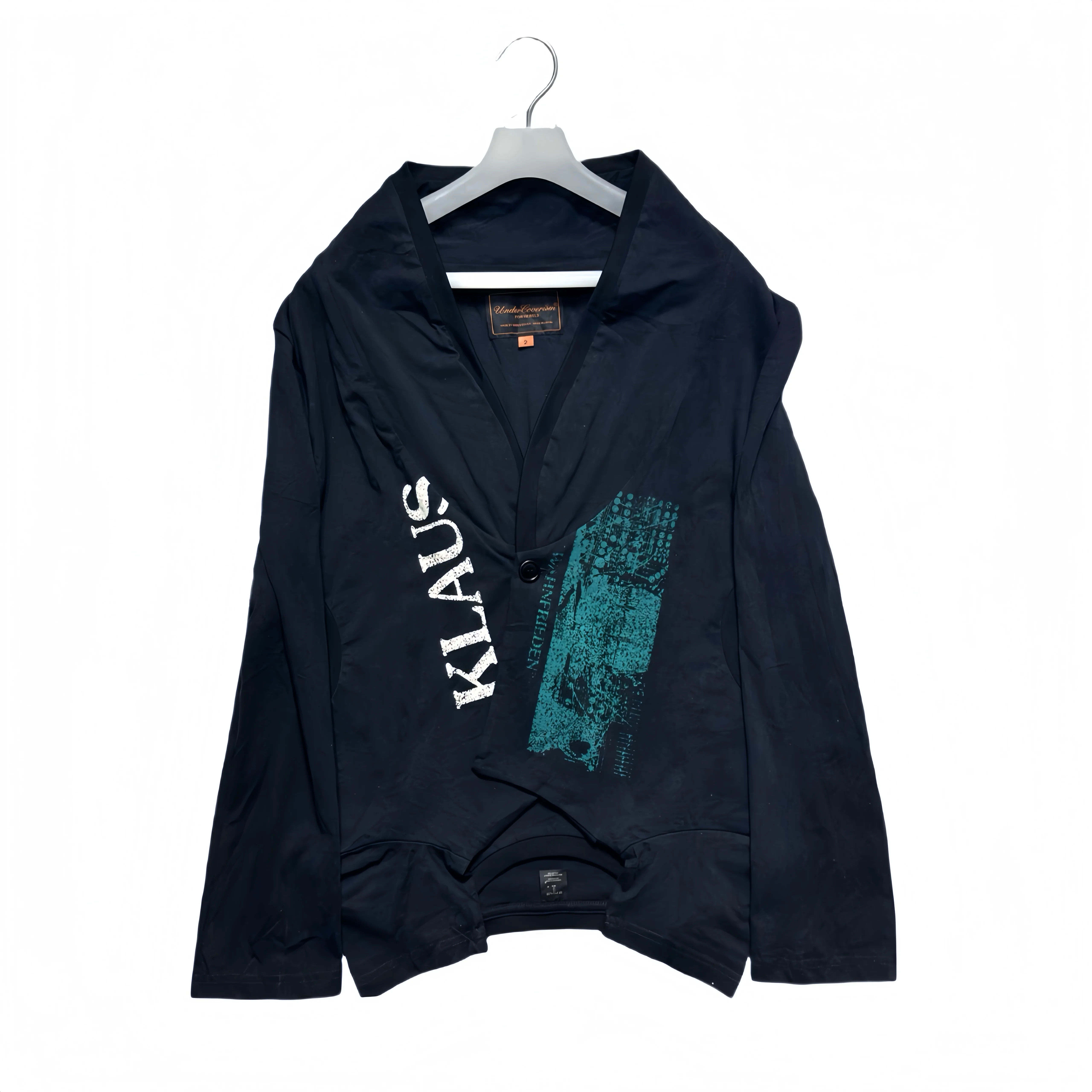 Undercover 06SS T-issue Klaus inverted portrait printed suit