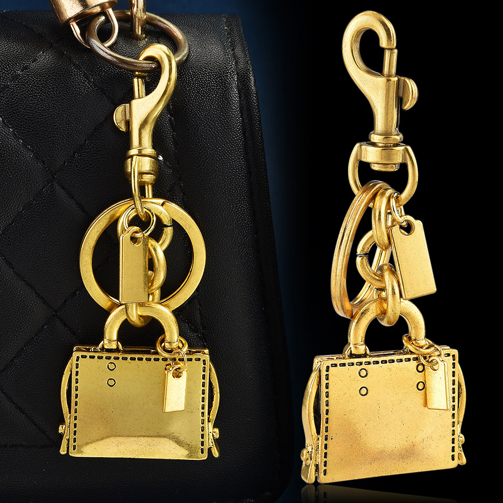 Cross-Border New Xiyin Temu Aliexpress Amazon Popular Jewelry Simple Style Alloy School Bag Keychain Pendant