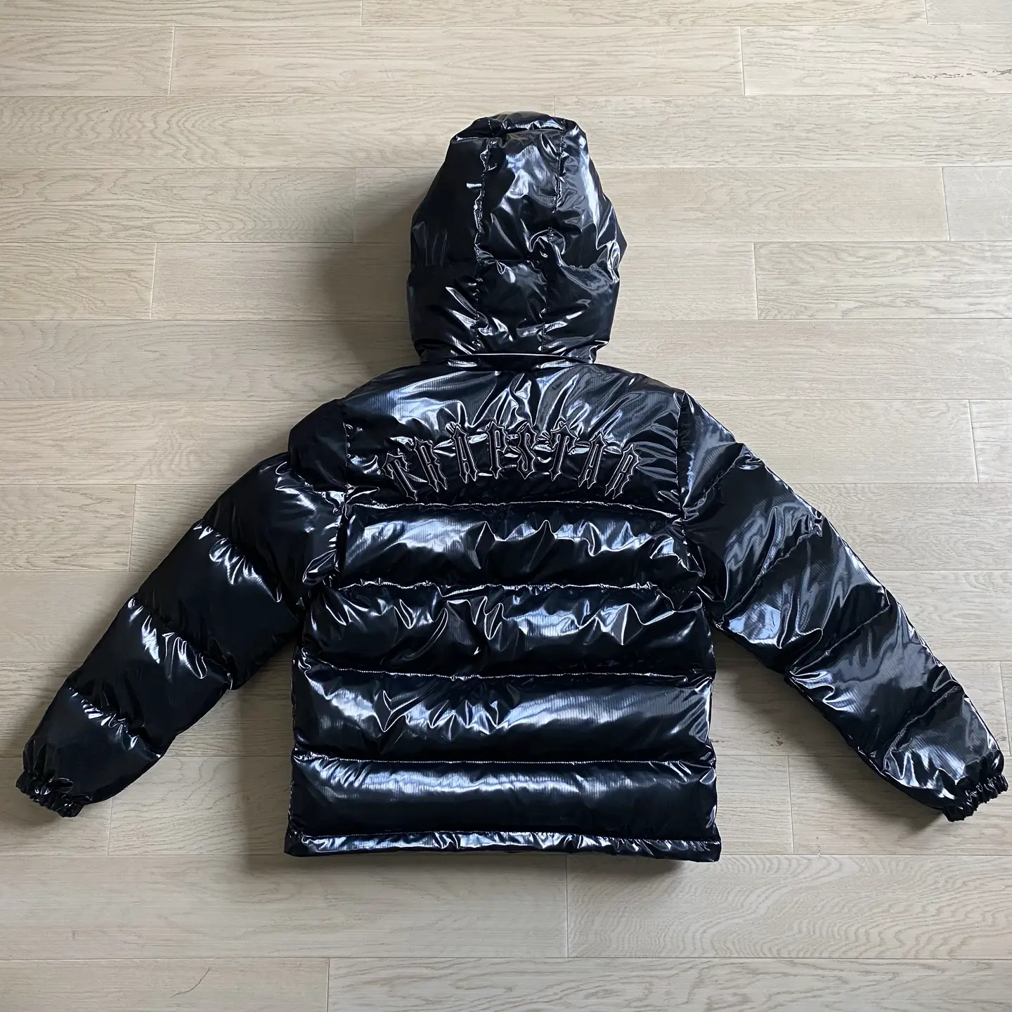 23 Best Selling Fashion Trapstar Down jacket Men Bright Black Hoodie Detachable Street Rap Drill