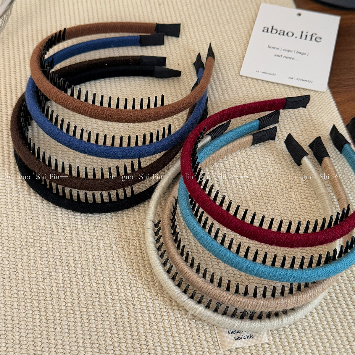 Korean version of wool winding thin edge non-slip toothed hair band retro temperament seamless pressure hair band hair band wash hair clip hair accessories