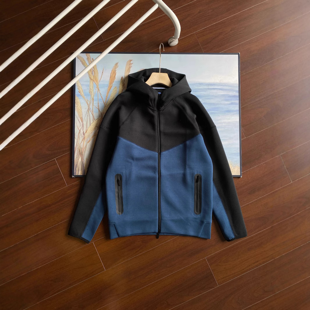 2025 New Four-Season Multi-Color Casual Sports Breathable Double Side Zipper Flap Pocket Pants Hooded Men's Zipper 454