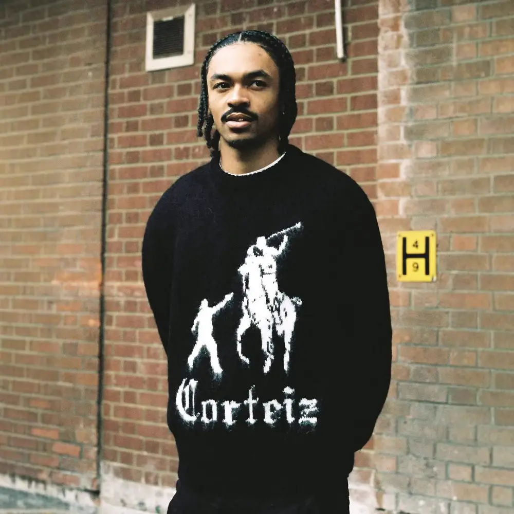 Cross-Border European and American Trendy Brand Corteiz Alcatraz Jacquard Round Neck Knitwear Men's Loose Casual Versatile Knitwear Trendy