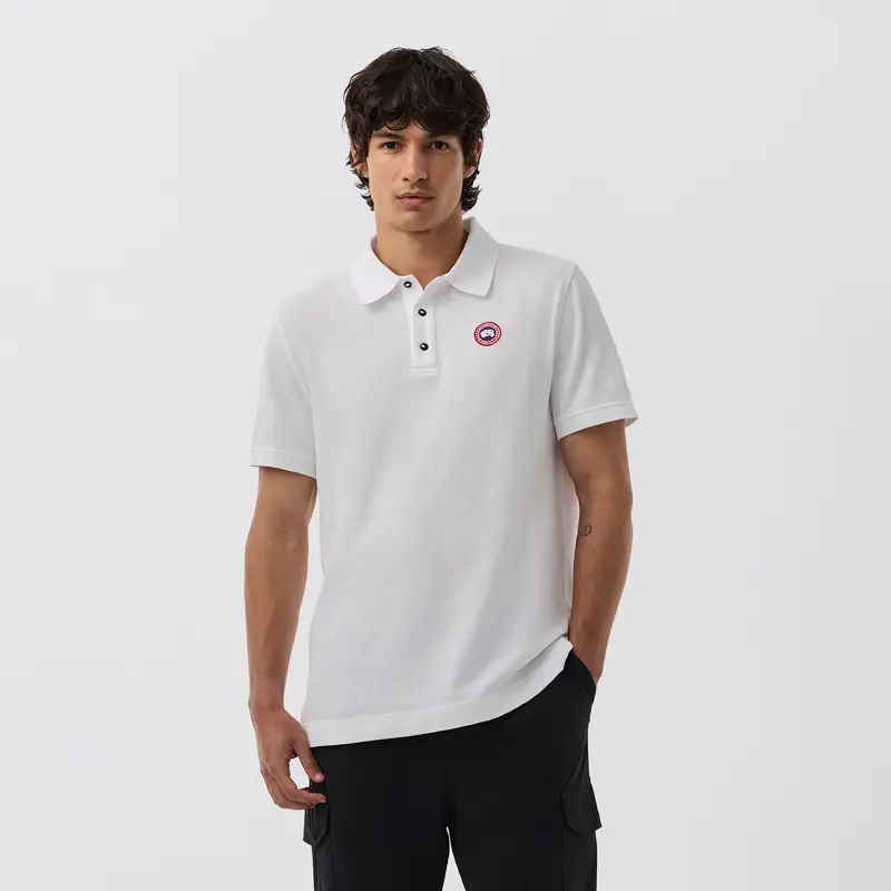 Canada Goose Canadian Goose Beckley Men Polo Shirt Casual Short-Sleeved T-Shirt 1600M-B1