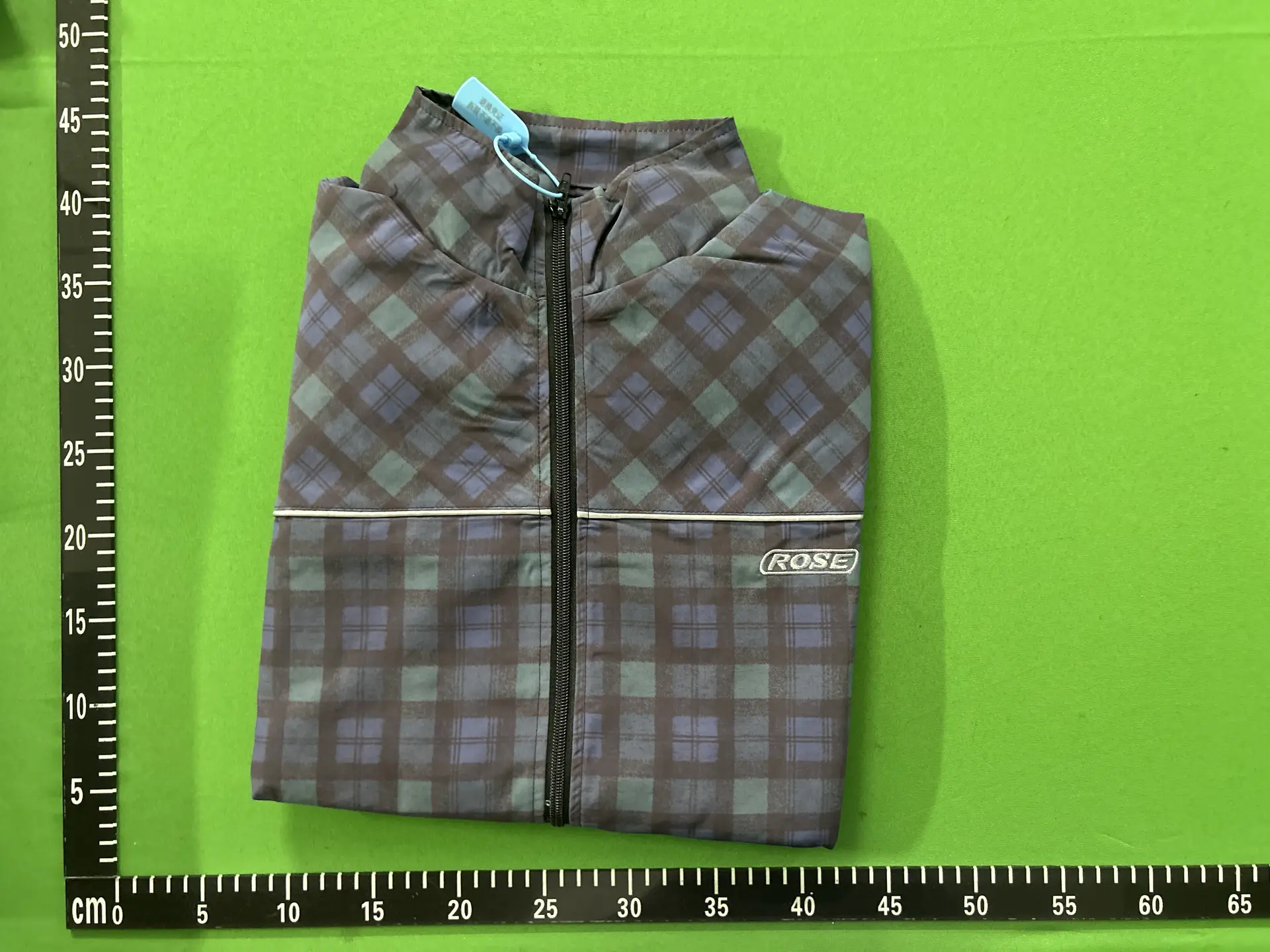 Martine Rose 25SS Black and Green Color blocked Grid Logo Zipper Jacket Reflective Jacket Unisex Product Link Refresh