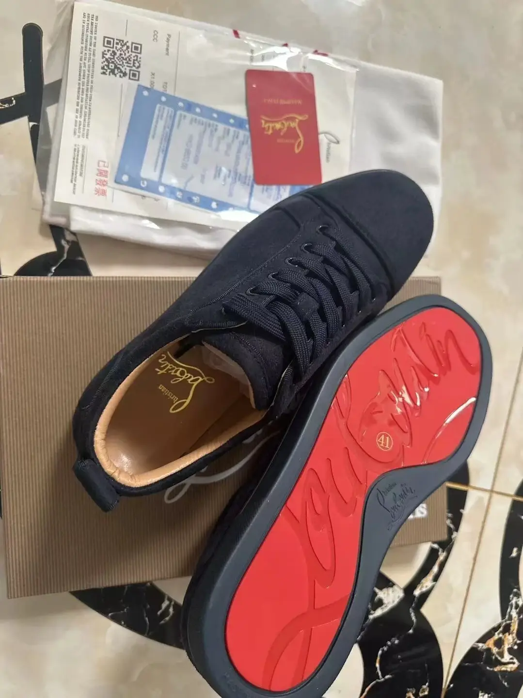 A..C.L红底鞋铆钉鞋