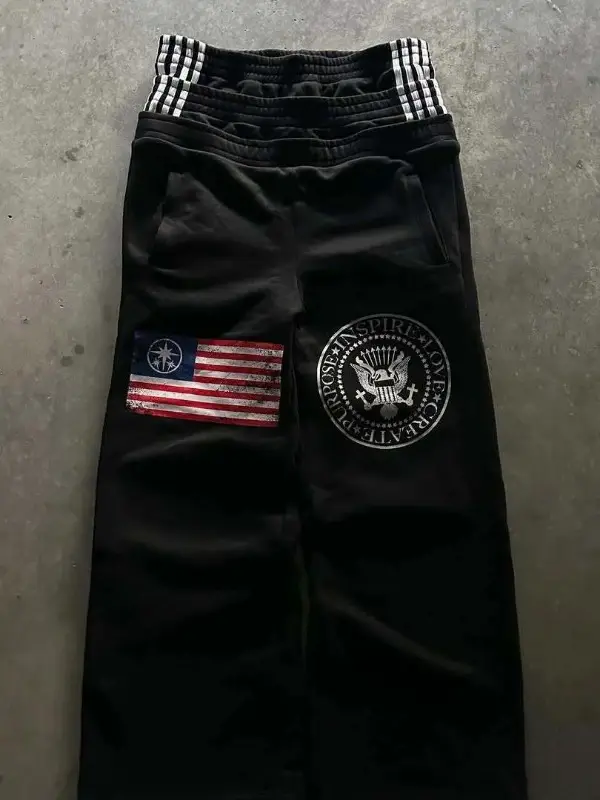 Casual printed pants, fashionable sport pants