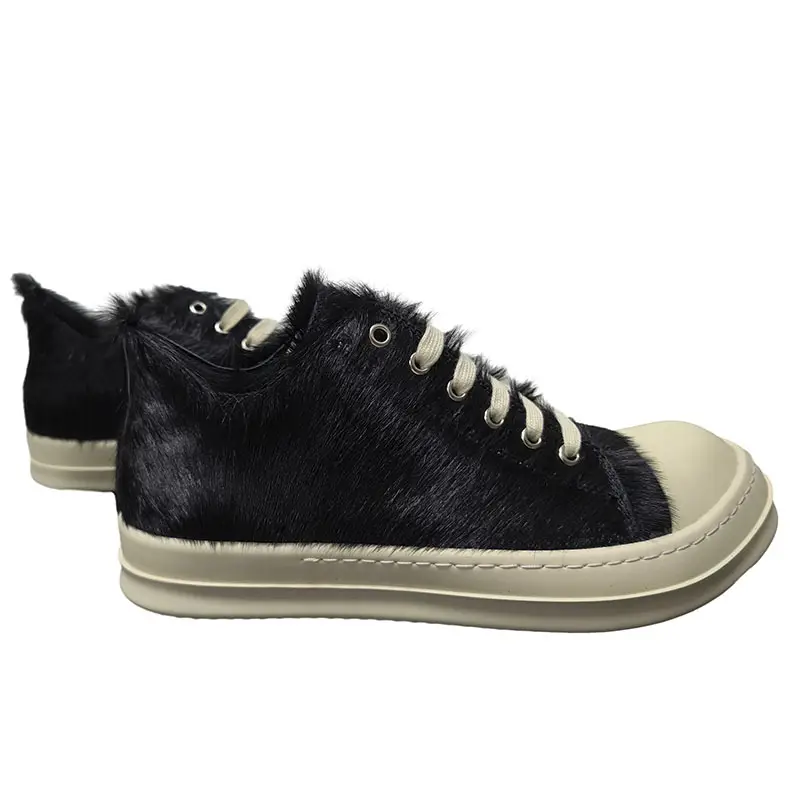 ro shoes genuine leather horsehair low-top casual shoes men's and women's European and American thick-soled height increasing versatile couple's board shoes fashion single-layer shoes