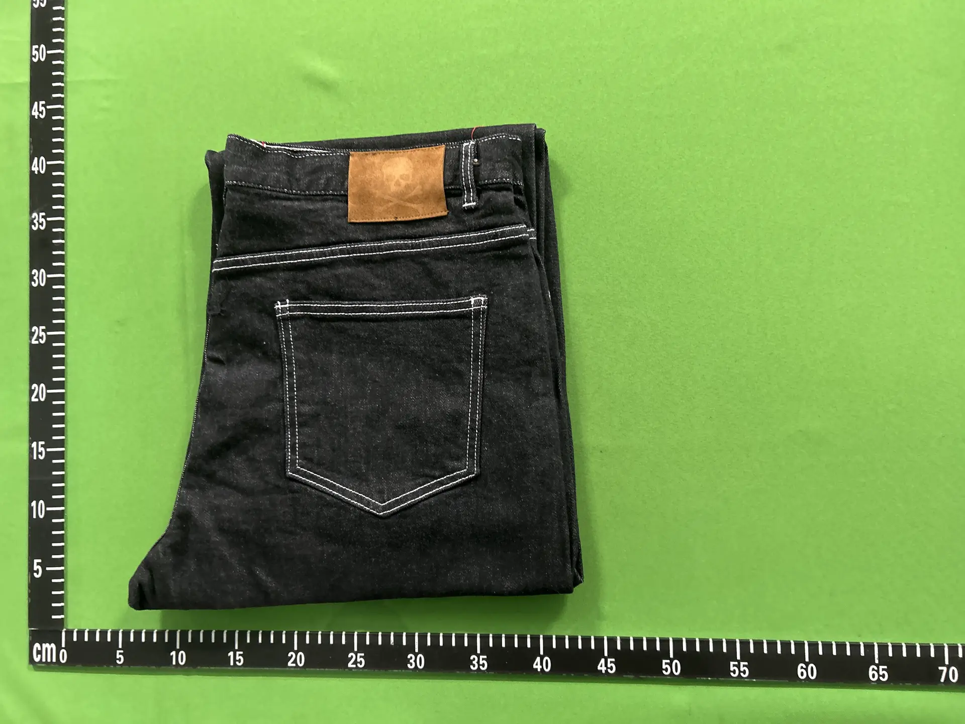 Mastermind Japan Skull Embroidered Jeans