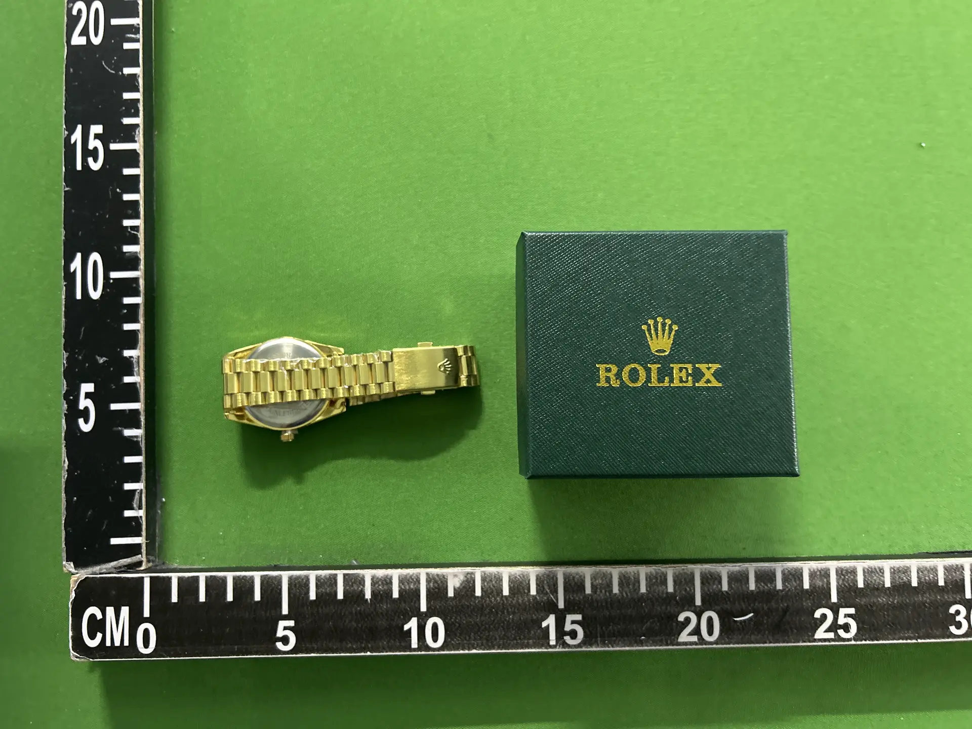 Rolex Gold Steel Belt Watch