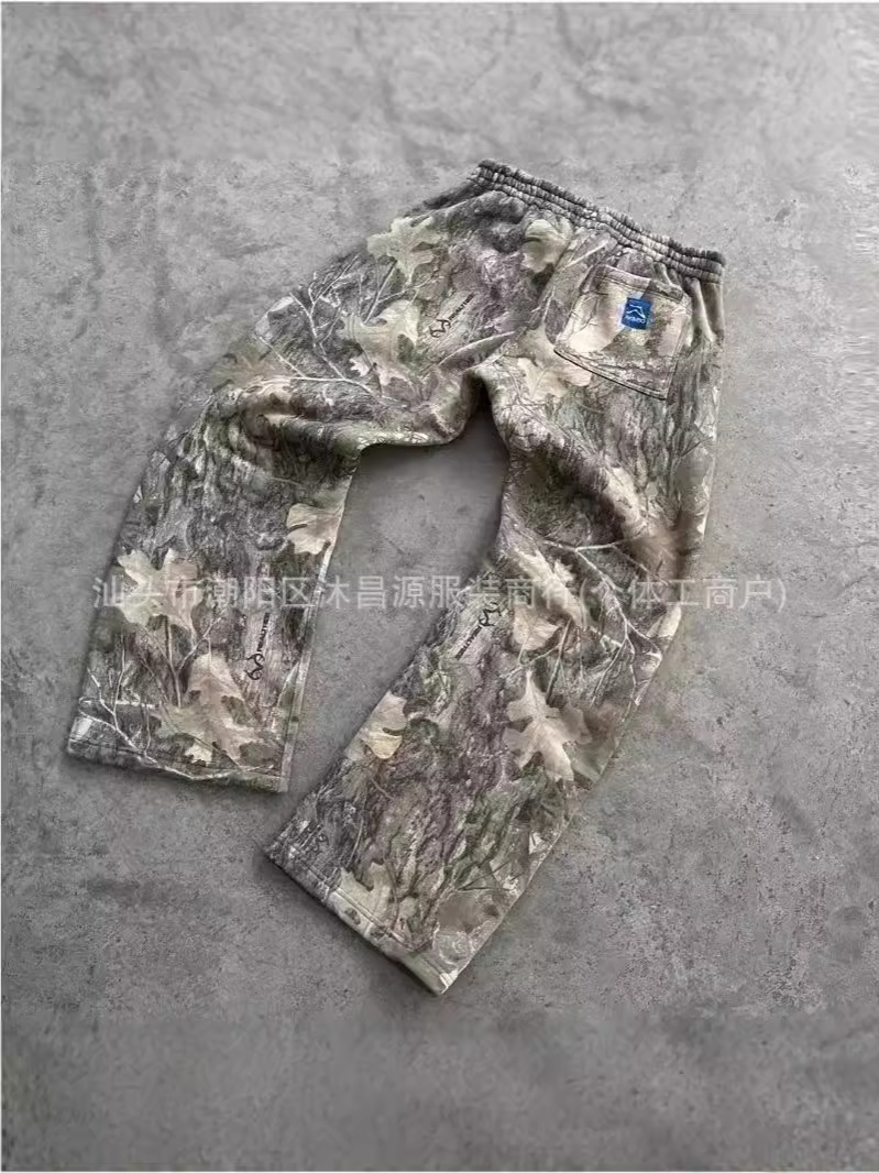 Factory Direct 2024 New American Style Old Camouflage Casual Pants Spring Casual Washed Straight Tooling Pants