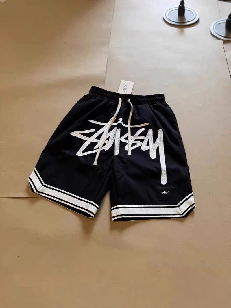 Classic Simple Letter Embroidery Sports Beach Casual Quick-drying Shorts