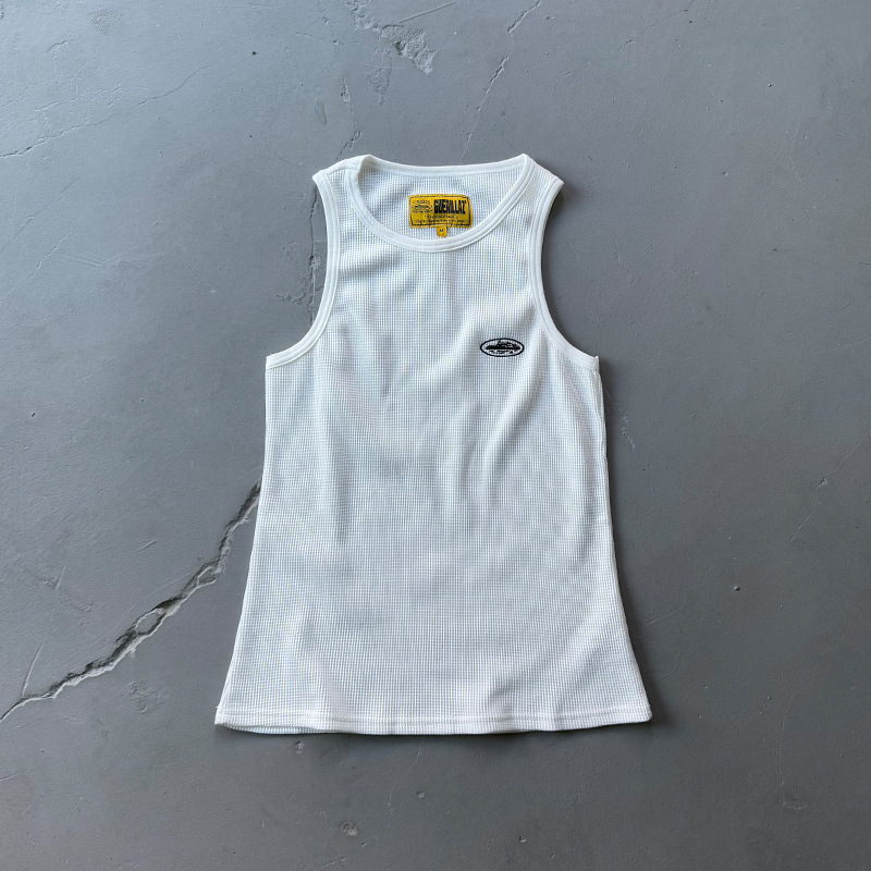 High-Quality American-Style Vest, Heavy Waffle Tight Training Sports Fitness Muscle-Showing Sleeveless Men's Short-Sleeve T-Shirt