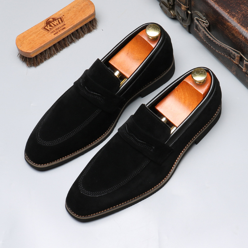 8607-1 Loafers British Loafers Men's Trendy Casual Men's Shoes Lazy One-Step Cross-Border Large Size