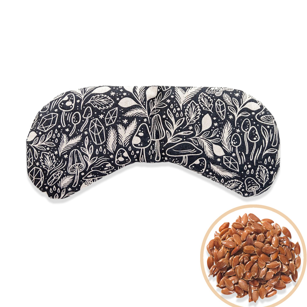 Microwave-Heated Steam Hot Compress Eye Mask, Flaxseed-Filled Gravity Eye Mask, Light-Blocking Ice Compress Eye Mask, Yoga Eye Pillow