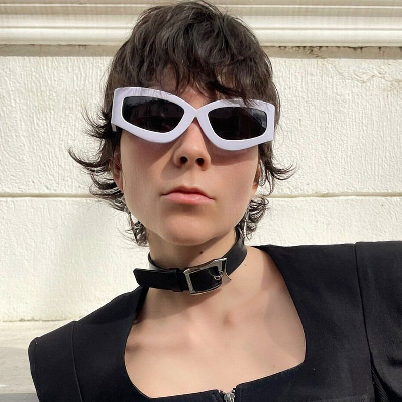 New Style Personalized Retro Y2K Alien Cat's Eye Sunglasses Ins Fashion Star Decoration Simple Hip Hop Sunglasses