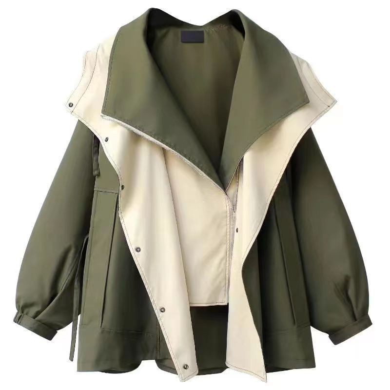 Tight waist mid-length trench coat 2025 new Korean-style new high-end women's spring and autumn casual fashion overcoat