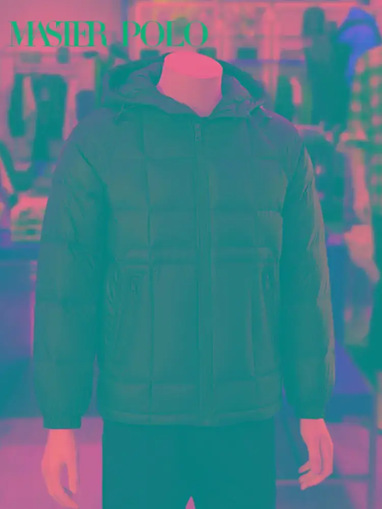 Paul Men Winter 2024 New arrival Fleece-lined thickened Casual Outwear Short Hooded Middle-Aged and Elderly Warmth Down jacket