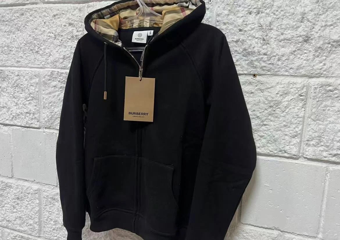 Burberry Zip-Up Hoodie