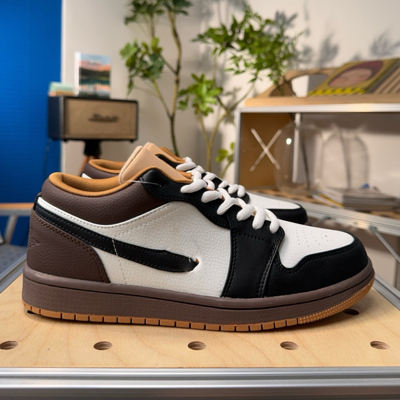 Pure Original Sneakers Joe 1 Charcoal Roasted Mocha Low-Top Retro Skateboard Shoes Comfortable Daily Work Clothing Shoes Couple Sports Shoes QC-foto från 1688 på Qualit.ly