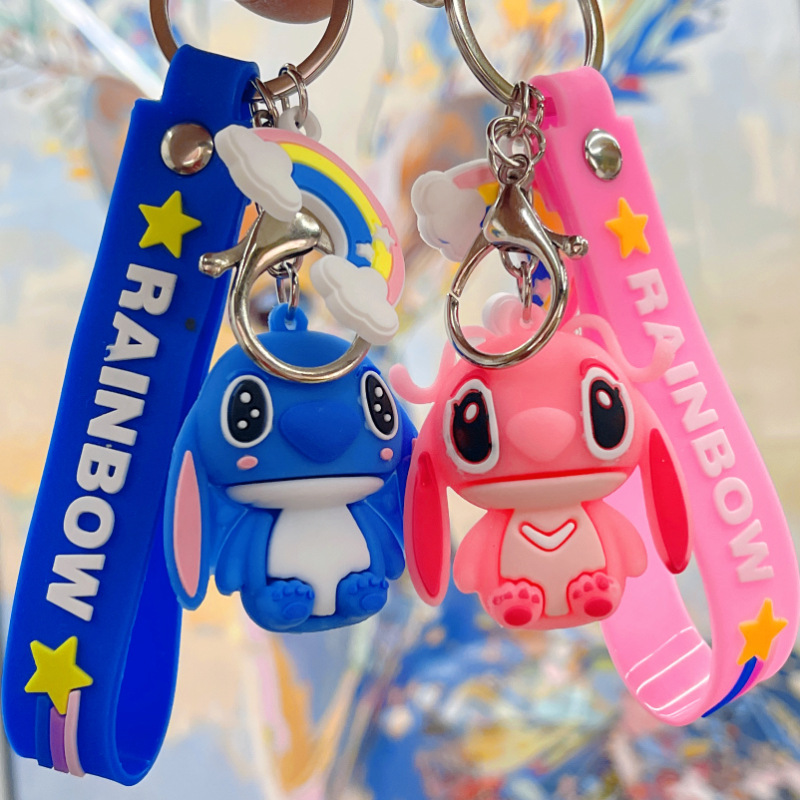 Cartoon Couple Toy Keychain Pendant Sanrio Kuromi Trendy Toy Doll Car Keychain Cheap Gift