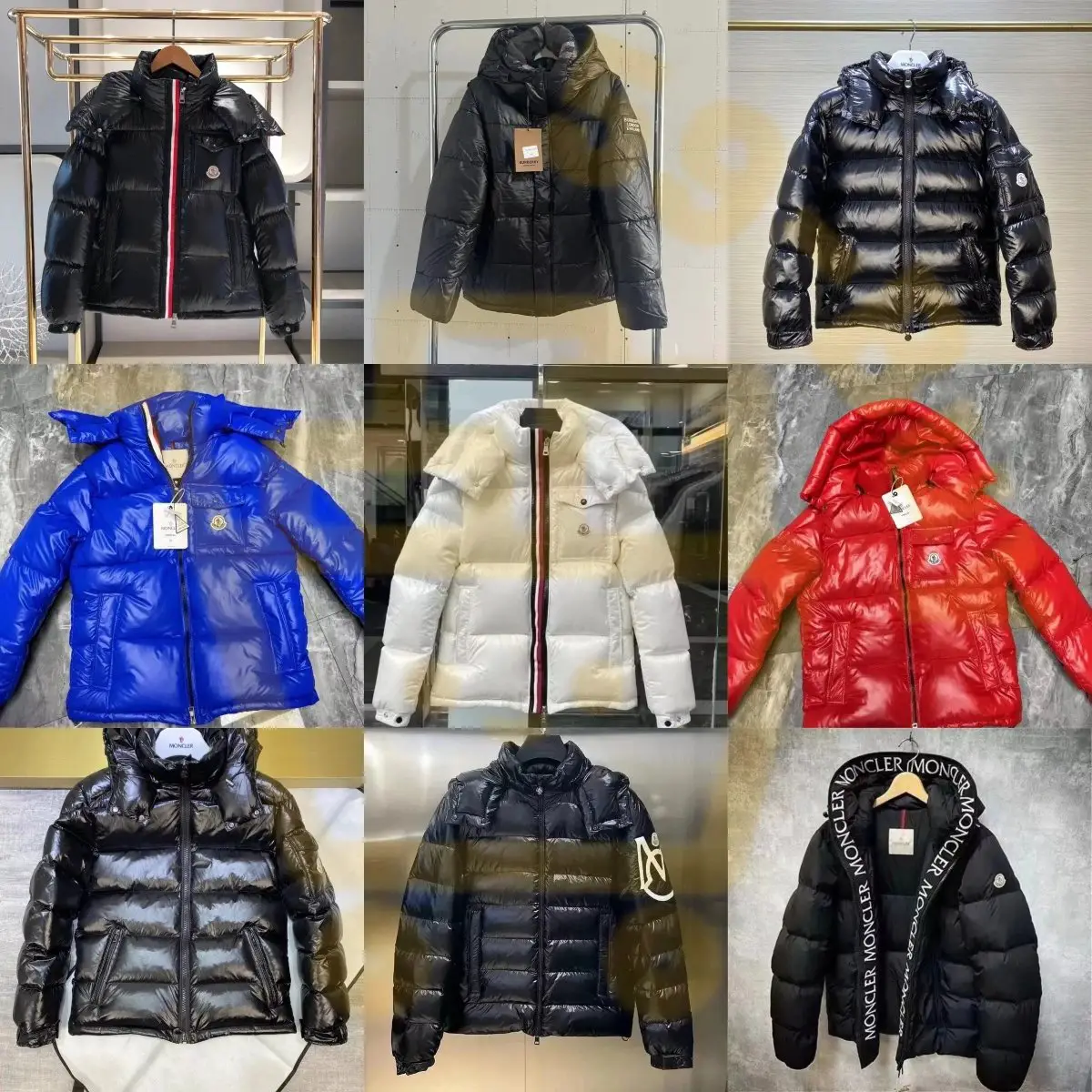 ins** down cotton jacket star maya ribbon jacket m1 brand classic removable cap warm down jacket
