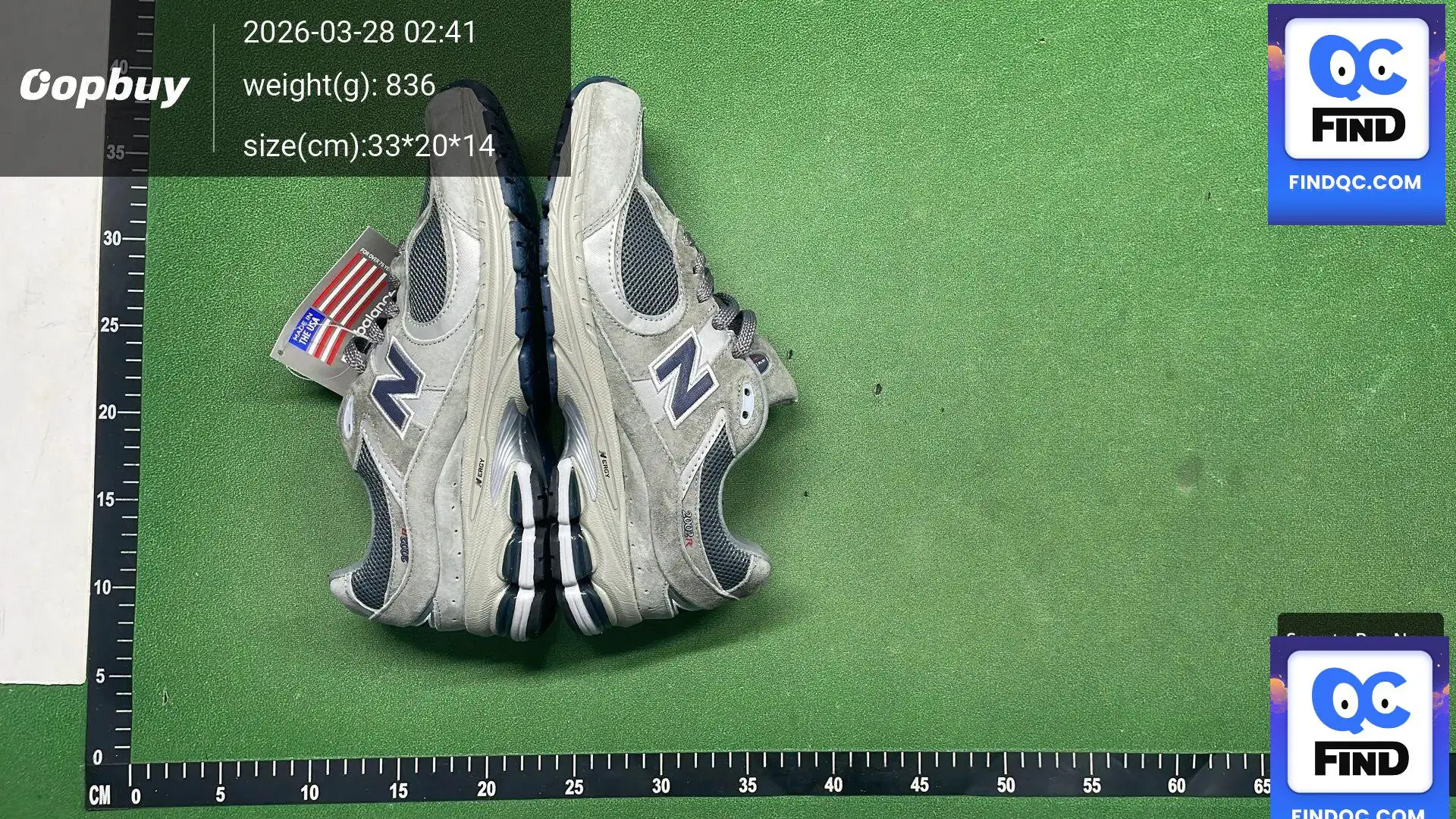 New Balance 2002R Grey Navy Shoes