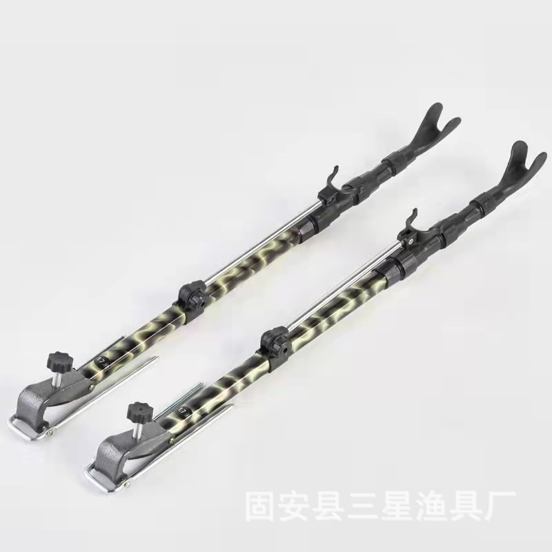 Factory wholesale battery fishing rod bracket aluminum alloy fishing rod bracket with ground plug dual-purpose fishing gear supplies wholesale