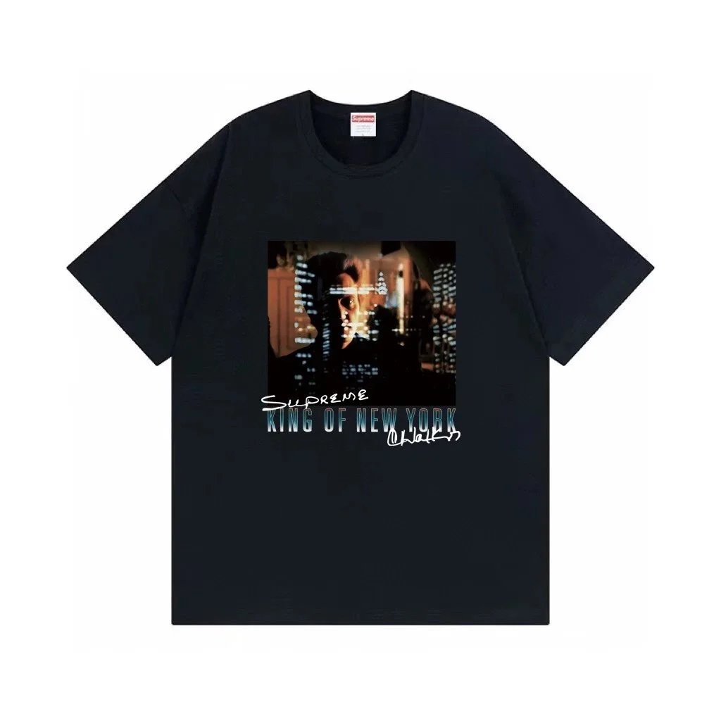 【DX56-2】New street-style unisex loose-fitting versatile letter-print short-sleeve T-shirts – set of 3