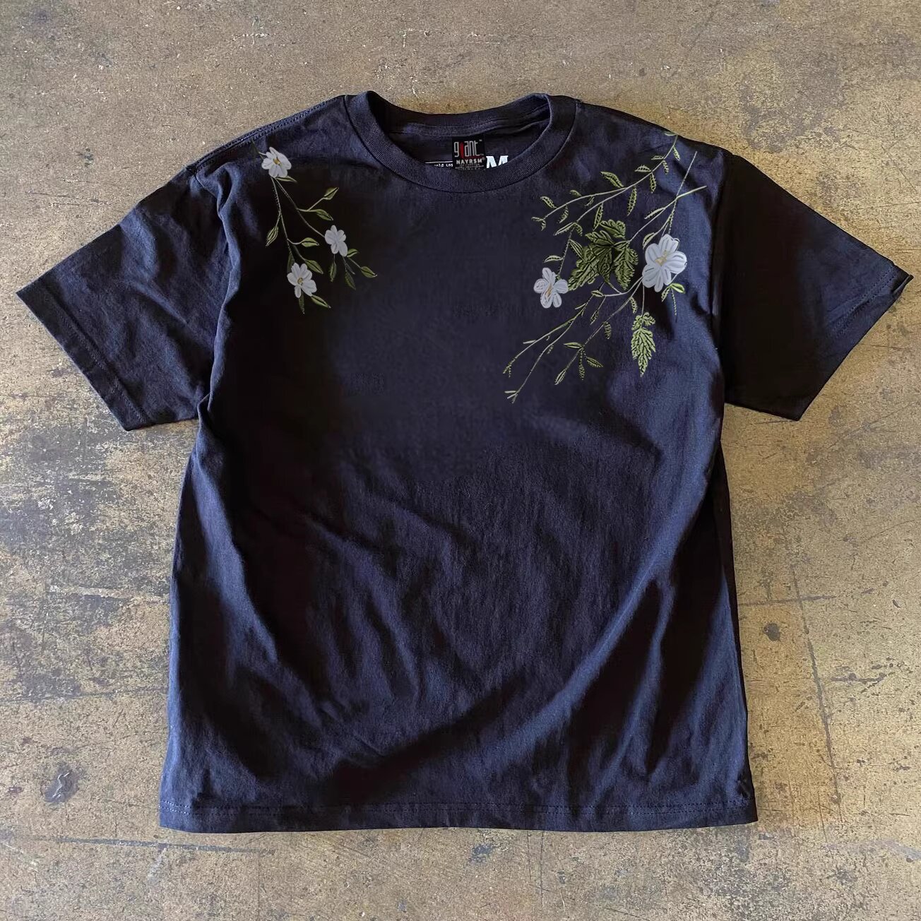 Xiao Chen Has Many Stories 3A260G Double Yarn Pure Cotton! American Retro Heavyweight Couple's Loose Short-Sleeved T-Shirt for Women and Men