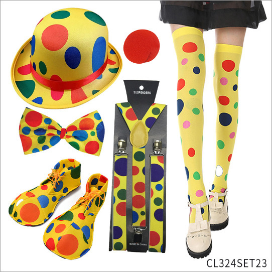 Halloween Masquerade Dress up Hat Stage Performance Props Clown Funny Dress up Clown Hat