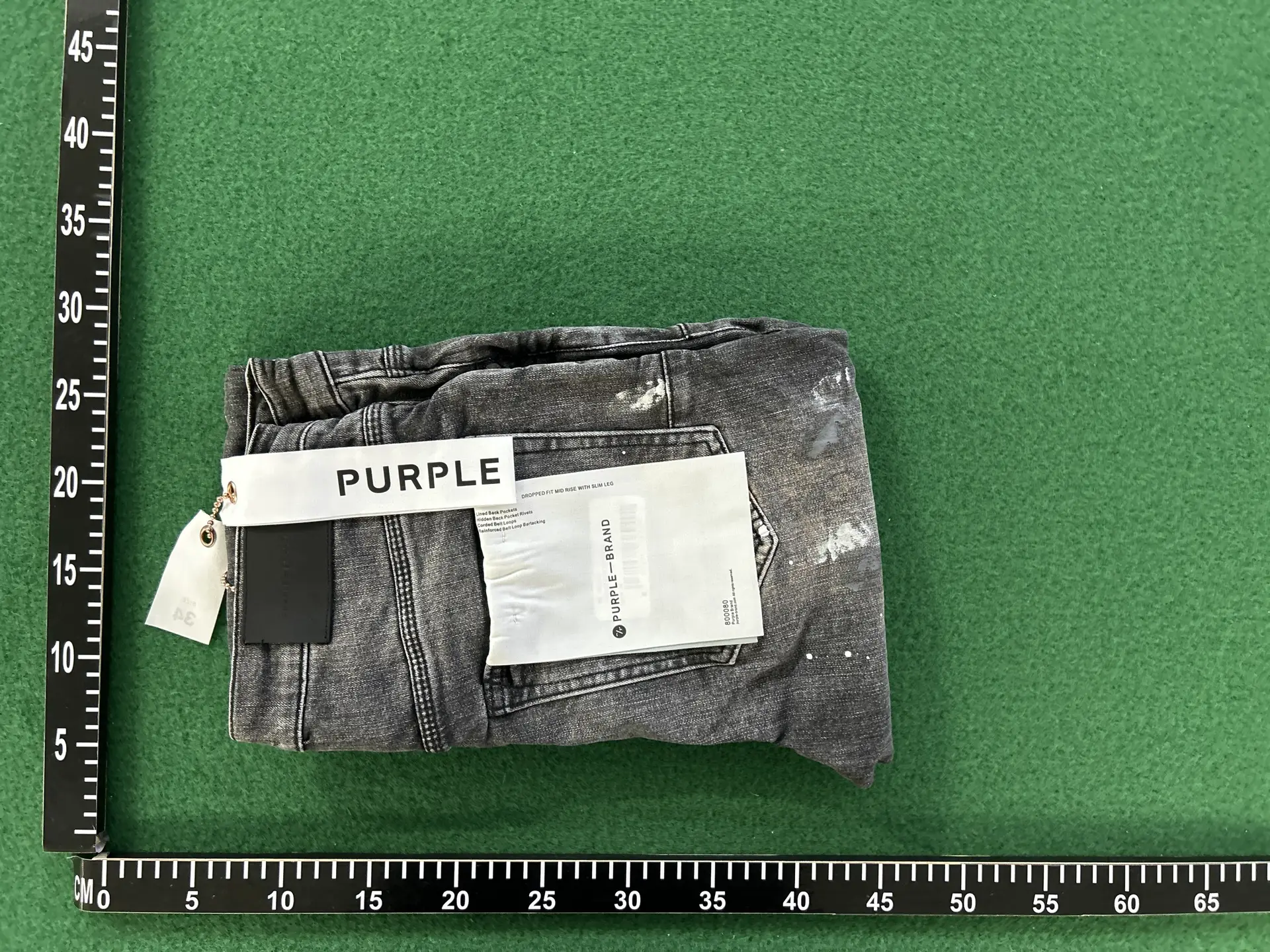 Purple Brand Dropped Fit Mid Rise With Slim Leg Jeans