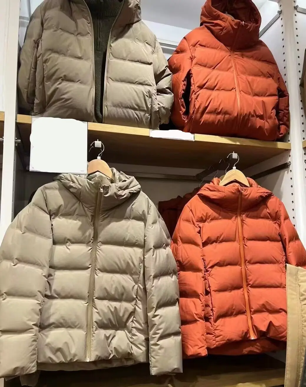Trial room with the same winter warm men's seamless down jacket windproof waterproof hooded jacket 455656