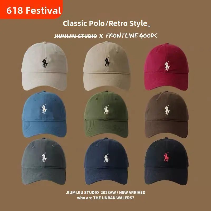 Paul Polo Hat Women's Summer Soft Top Baseball Hat Men's and Women's Sunshade Hat Duck Tongue Hat 2024 Wide Eaves