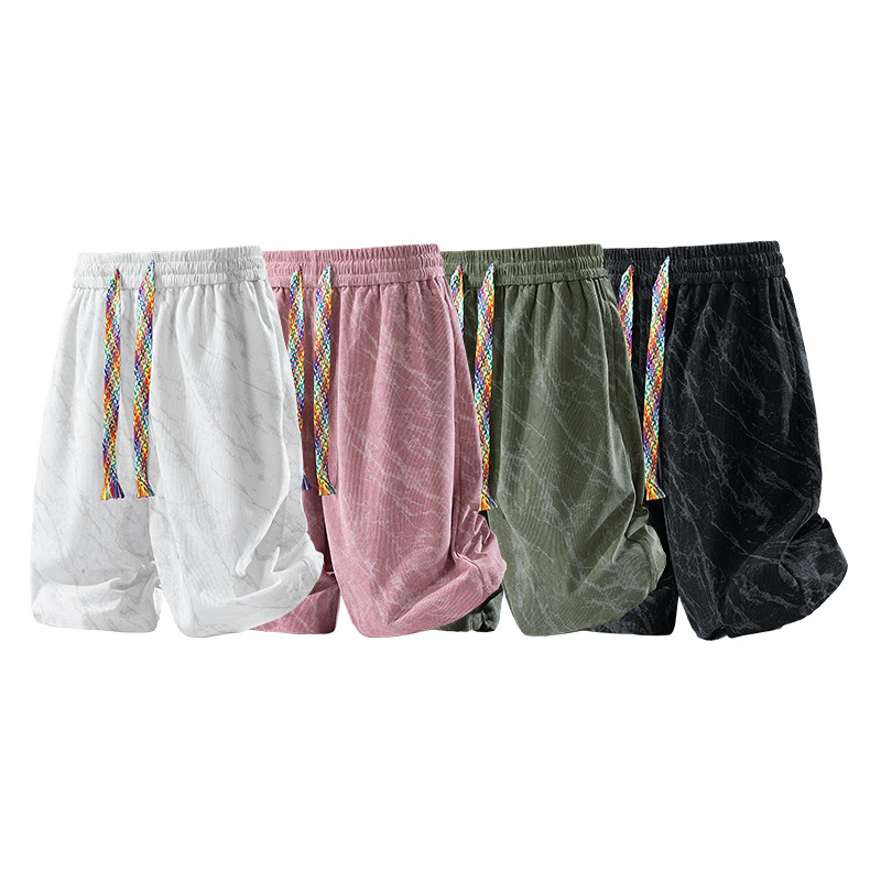2026 New Men's Summer Shorts American Style Trendy Casual Five-Point Pants New Chinese Style Sports Trendy Loose Beach Shorts