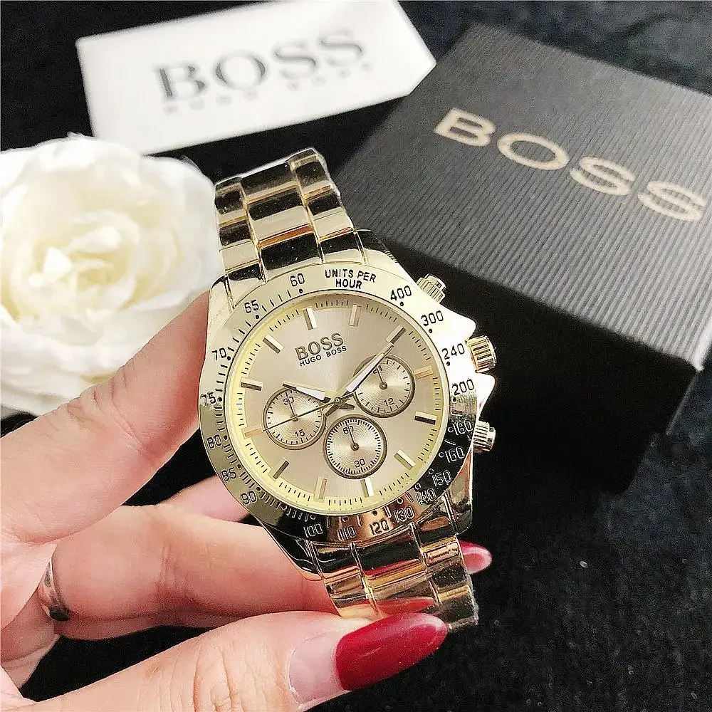 BOSS HUGO BOSS Chronograph Gold Tone Watch