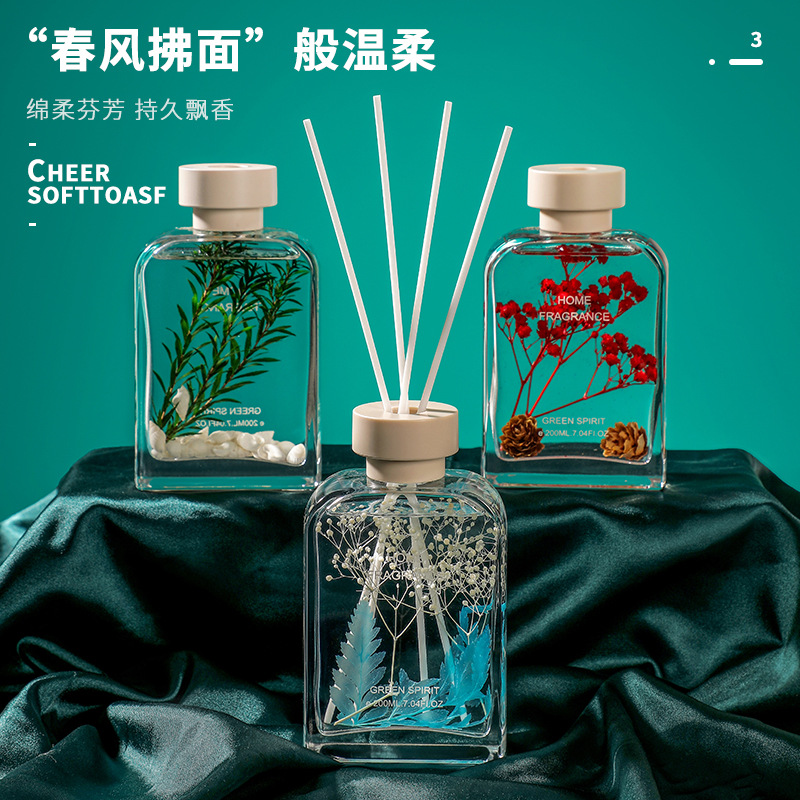 Transparent Water Flower Aromatherapy Indoor Home Long-Lasting Fragrance Bedroom Room Perfume Bathroom Air Freshener