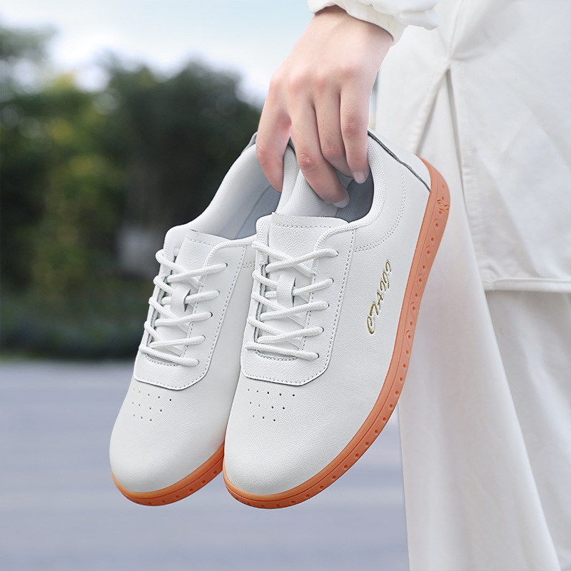 Foreign Trade Export Jinjiang Shoes High-end Taiji Shoes Men's and Women's Beef Sole Martial Arts Shoes Taijiquan Special Practice Shoes Non-slip