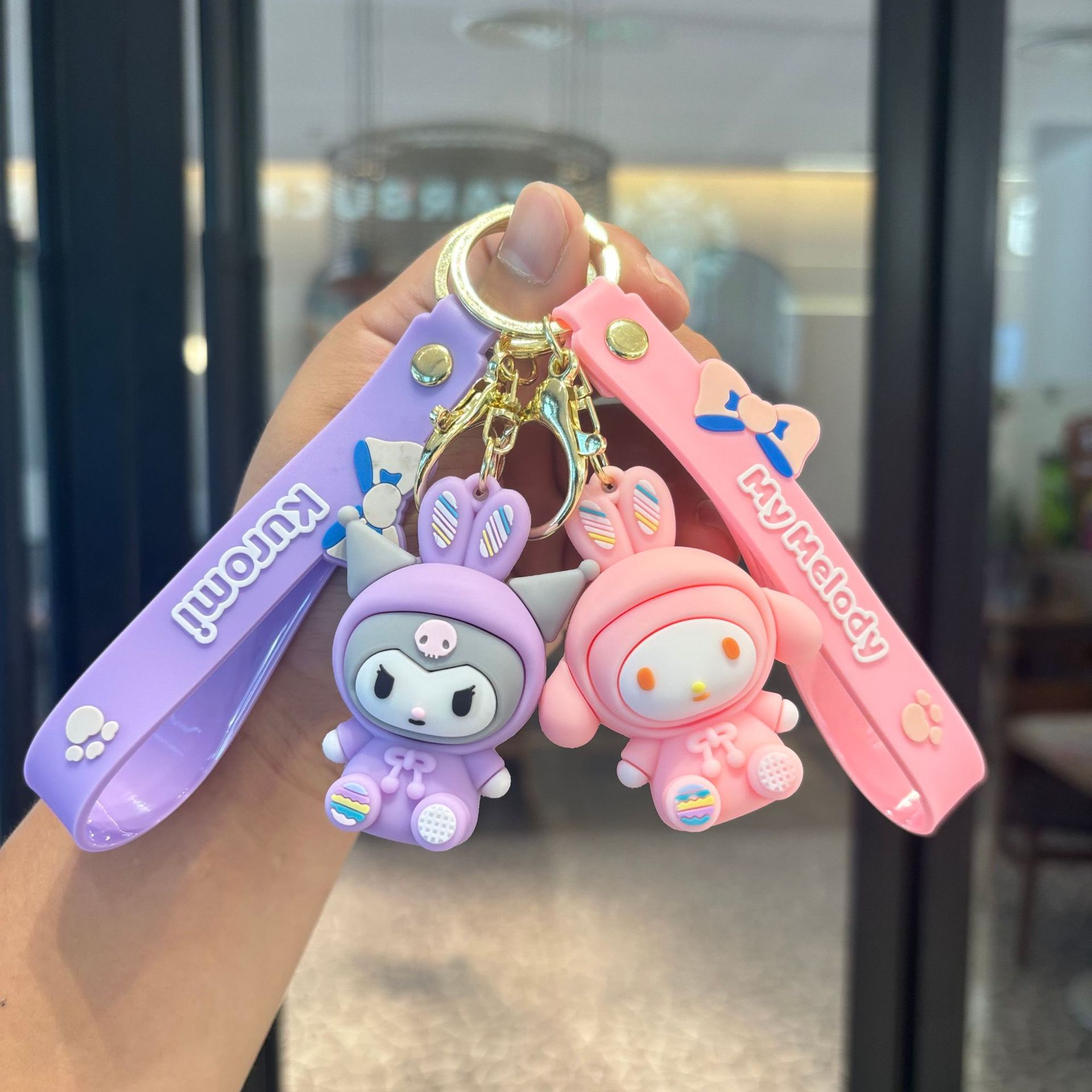 Kuromi Doll Gift Accessories Doll Sanrio Keychain Bag Pendant Doll Pendant Wholesale Keychain