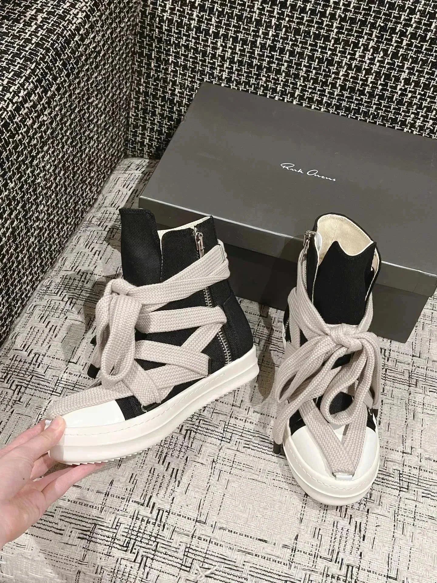 Rick Owens high-top sneakers