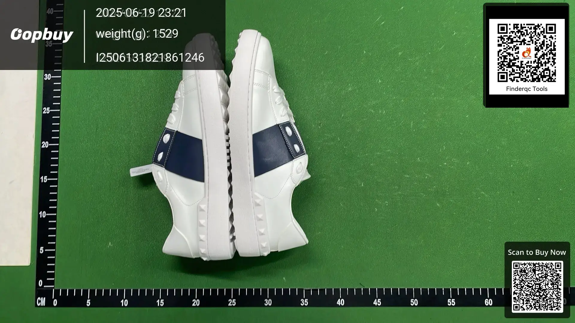 Valentino Garavani Rockstud sneakers white navy